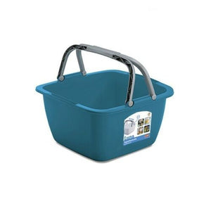 Cesta quadrata portabiancheria con manici 40 x h 23 cm