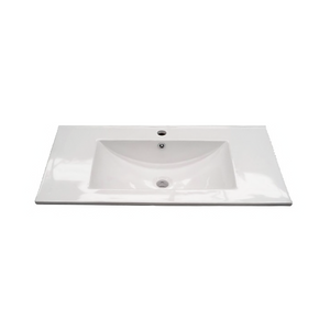 Lavabo in ceramica bianco Dakota per mobile da bagno cm 81,5x46 18h