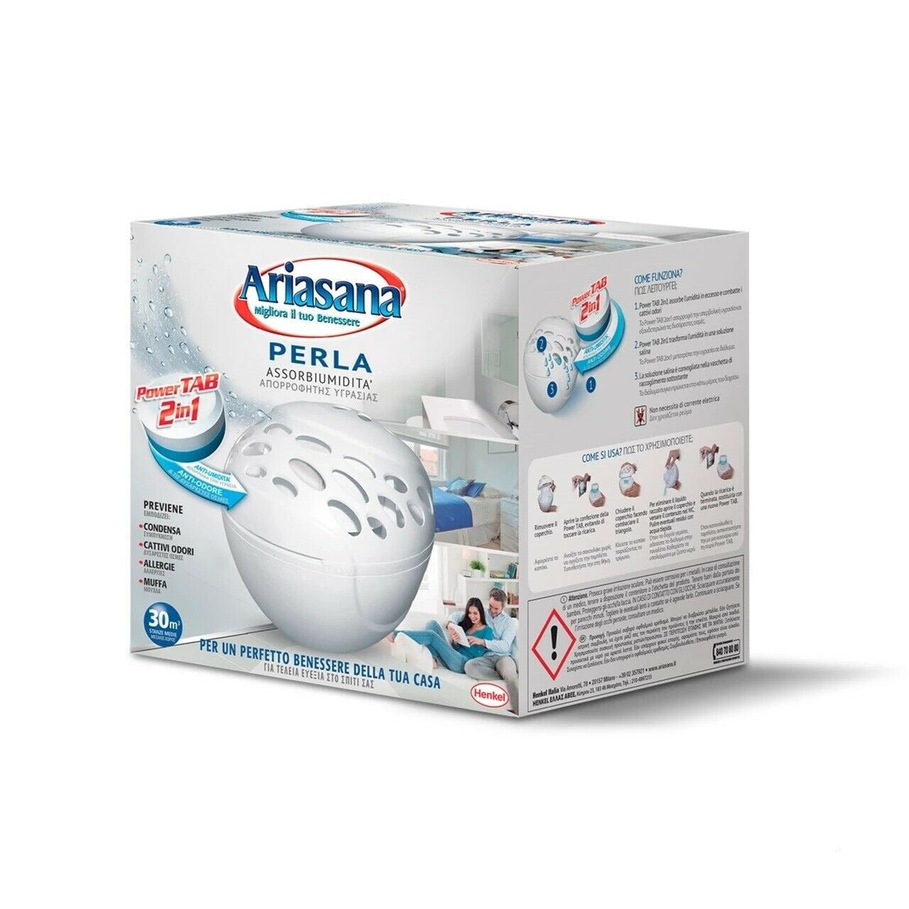 Deumidificatore per ambienti con ricarica Power Tab 300 gr