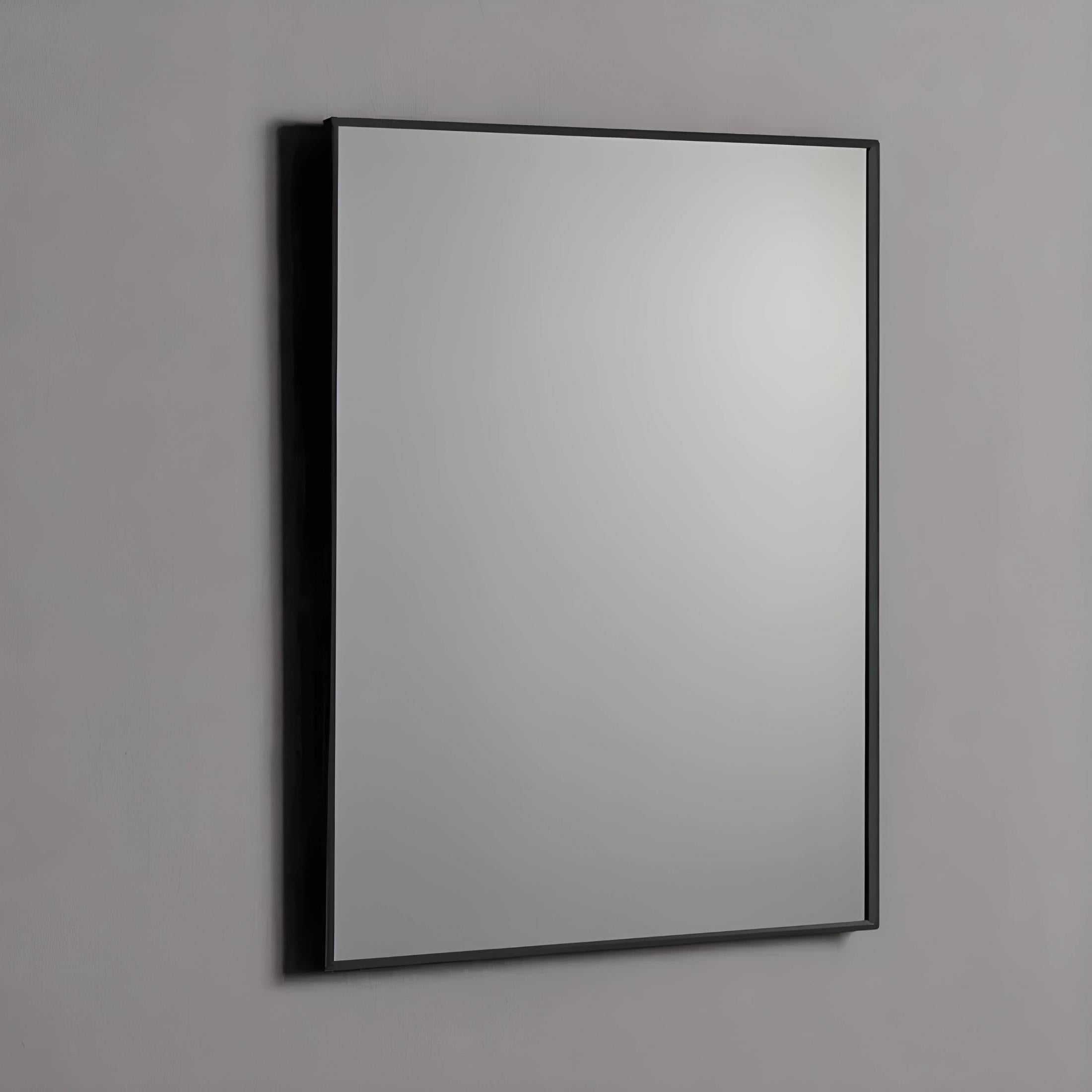 Miroir réversible « Napa » à bord poli avec bord noir mat