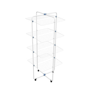 Stendibiancheria verticale a torre con 4 livelli ripieghevoli cm 70x70 168h
