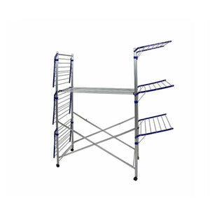 Stendibiancheria a cavalletto richiudibile in alluminio per lenzuola cm 192x57 164h