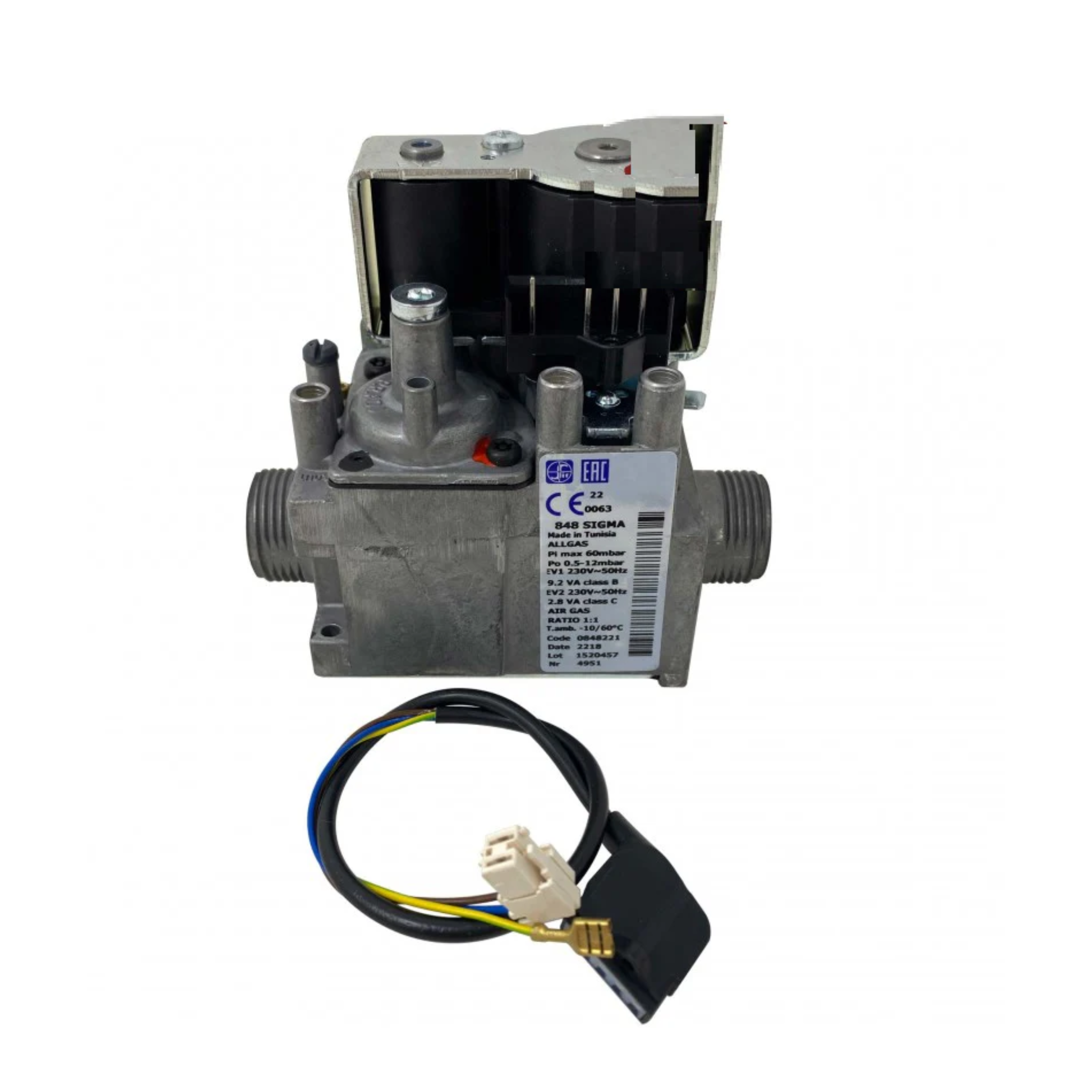 Valvola gas MTS65114223 ricambio originale per caldaie Ariston MTS