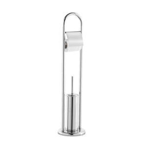 Piantana porta carta igienica in acciaio cm 25x18,5 80h