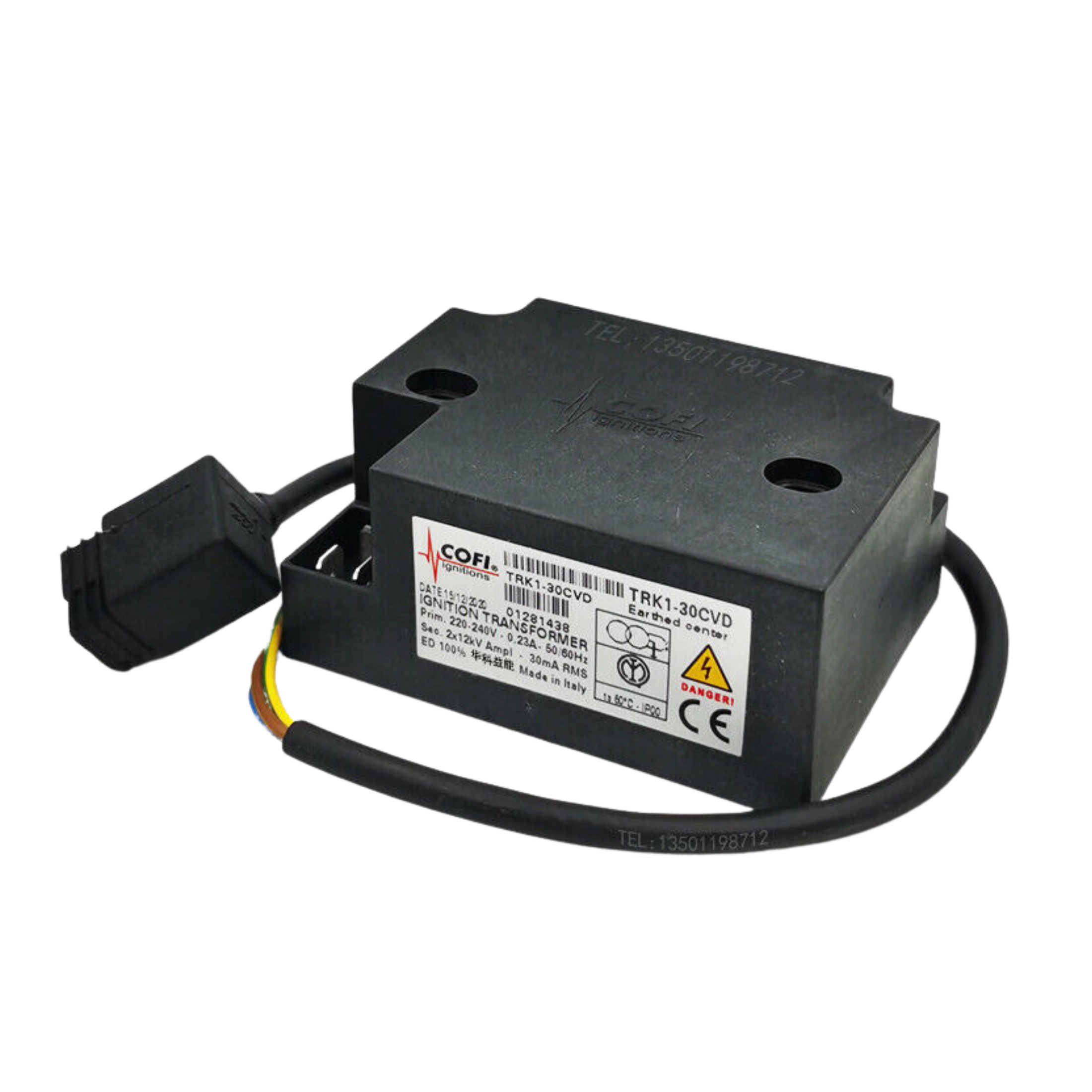 Transformateur d'allumage de remplacement compatible TRK130CVD pour chaudières