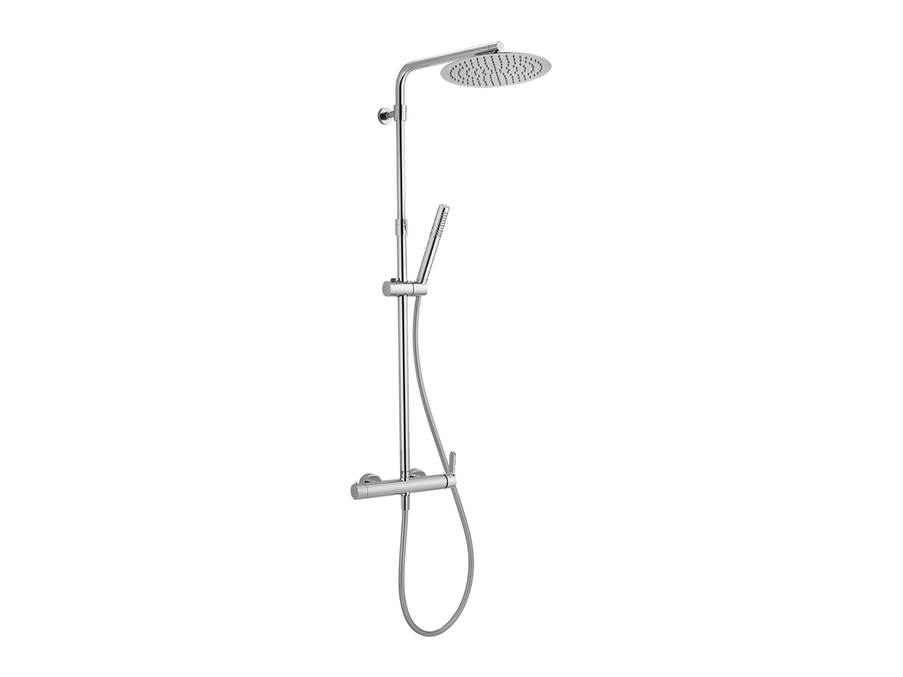 Set colonna doccia Cisal "Tender" Cromo con doccetta scorrevole