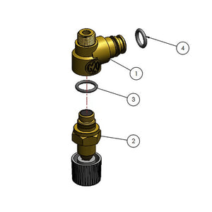 Rubinetto di carico riempimento RUVA ricambio compatibile per caldaie Vaillant