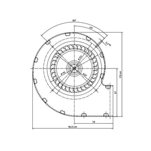 Ventilatore estrattore 60 x 60 20 K RL9760 ricambio per caldaie Beretta Riello
