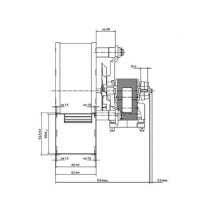 Ventilatore estrattore 60 x 60 20 K RL9760 ricambio per caldaie Beretta Riello