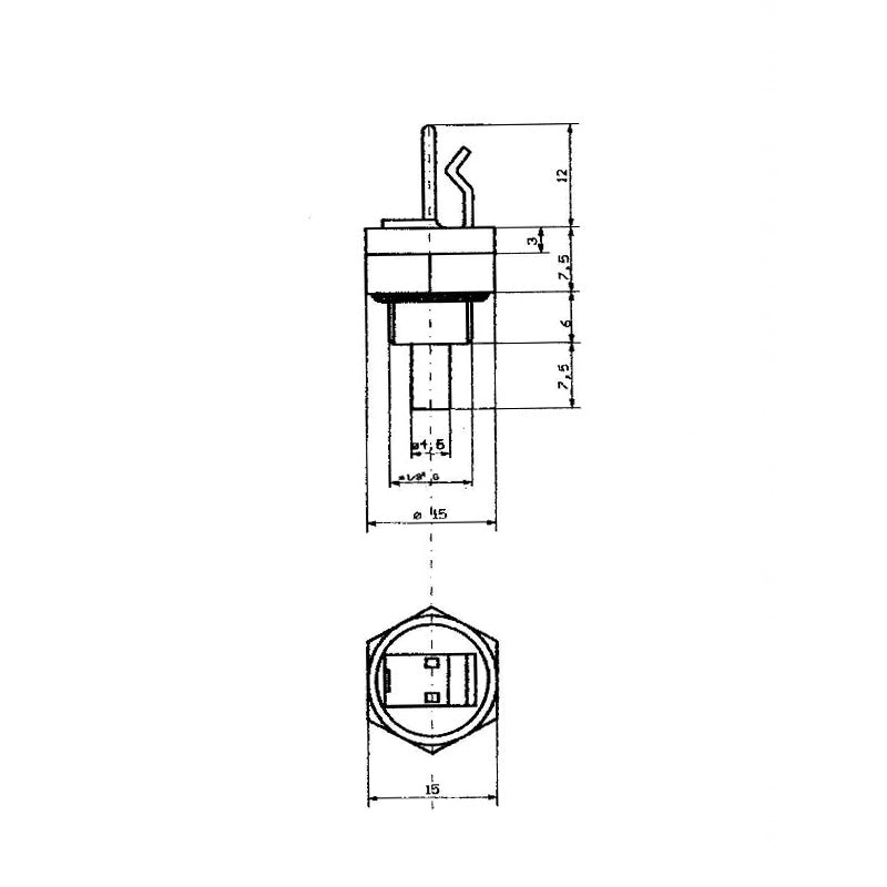 Sonda di temperatura ricambio compatibile 39805620 per caldaie Ferroli