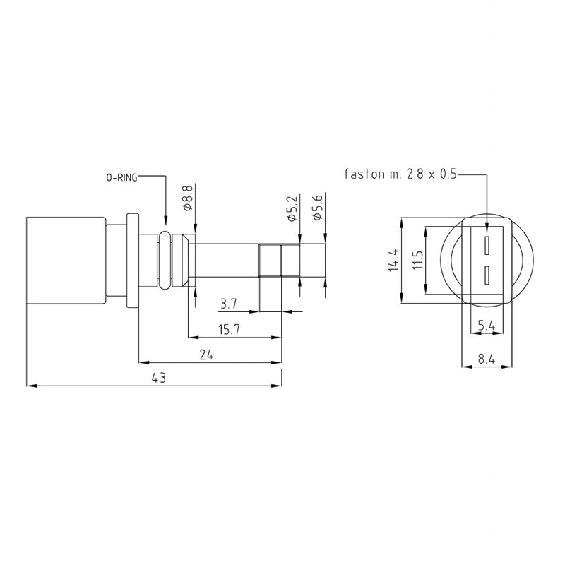 Sonda termistore CMI Elexia Comfort 24 ricambio compatibile per caldaie Chaffoteaux Ariston 61000733