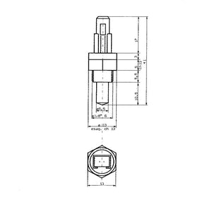 Sonda NTC VRE005RKIT5 ricambio compatibile per caldaie Beretta Riello