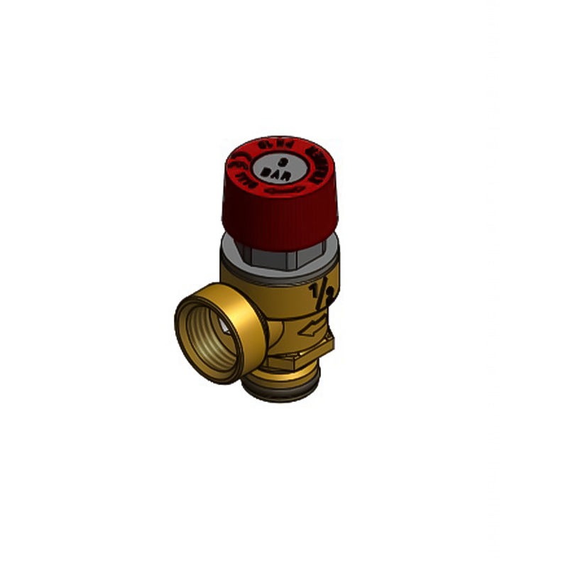 Valvola di sicurezza con o ring 3 bar TWIN000042 ricambio compatibile per caldaie Baxi