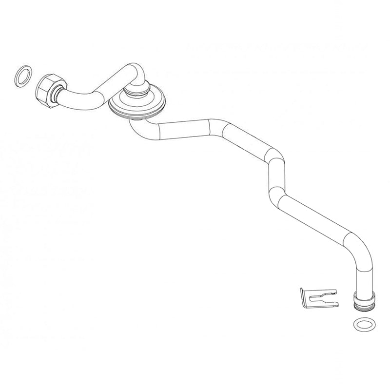 Tubo di collegamento 87186495890 ricambio originale per caldaie Junkers Bosch