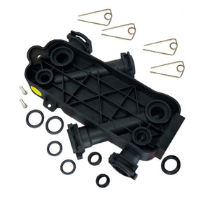 Parte inferiore scambiatore 87160118190 ricambio originale per caldaie Junkers Bosch