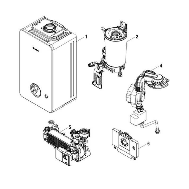 Caldaia murale a condensazione 7736901596 GC7000iW 24 C Bosch Junkers Condens 7000i W 35 C 23 bianca