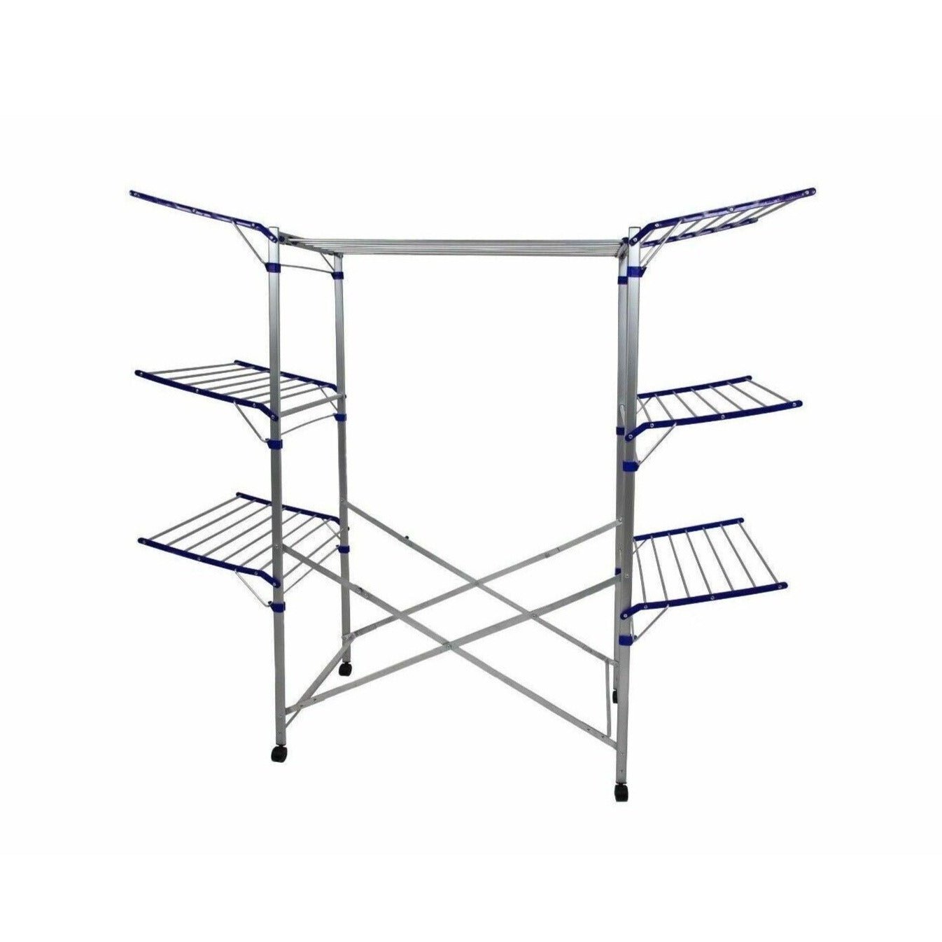 Stendibiancheria a cavalletto richiudibile in alluminio per lenzuola cm 192x57 164h