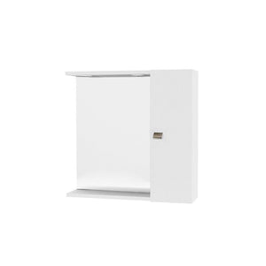Specchiera da bagno 199 con luce a led con 1 anta cm 60x16 57h