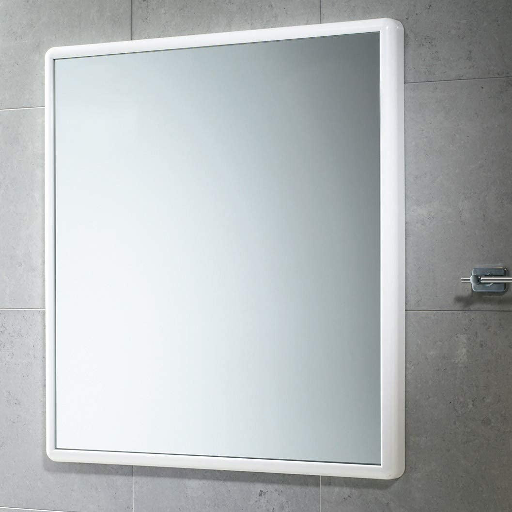 Specchio da parete 8000 G per bagno in resina bianca cm 55x3,5 60h