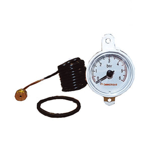 Idrometro manometro 0 6 bar innesto 1022734 ex 1027200 ricambio caldaie Immergas