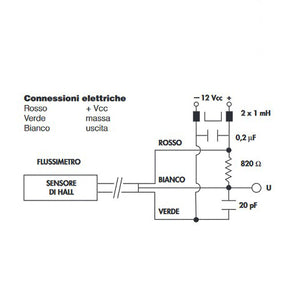 Flussostato rotativo attacco 1/2 Caleffi 316405 ricambio originale per caldaie Ferroli